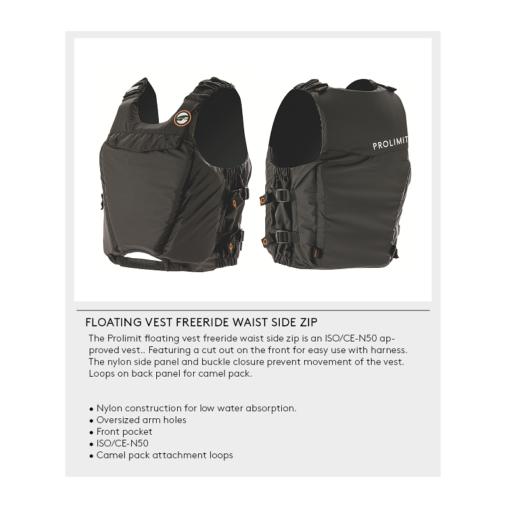 Prolimit Floating Vest Freeride Waist side zip spec